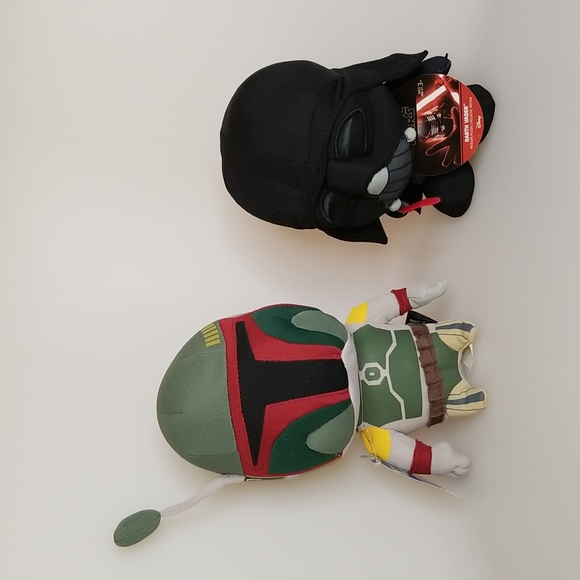 A Bundle of Boba Fett and Dark Vader Plushies from Star Wars - Picture 1 of 7